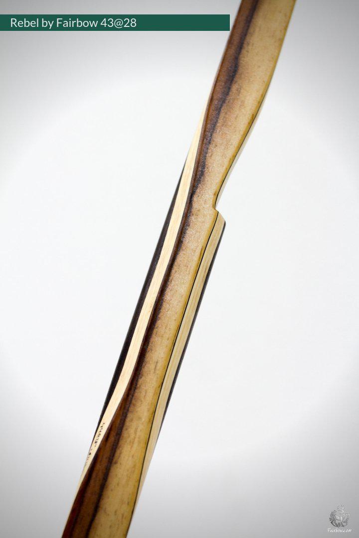 THE REBEL, BOW WITH BACKSET 43@28 CLEAR GLASS, ROSEWOOD VENEER AND RISER-Bow-Fairbow-Fairbow