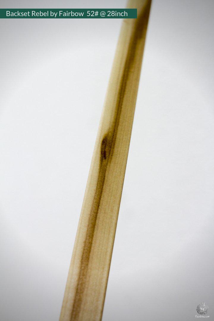 THE REBEL, BOW WITH BACKSET 52@28 LH CLEAR GLASS, MAPLE VENEER AND TULIP RISER-Bow-Fairbow-Fairbow