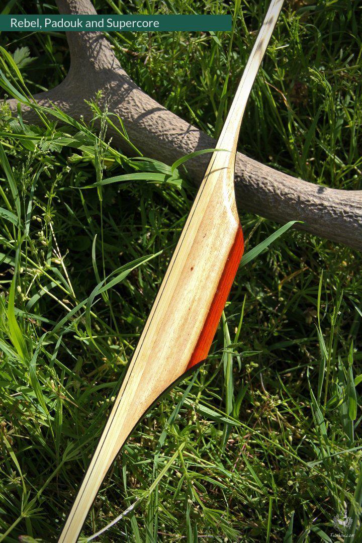 THE REBEL BY FAIRBOW, AN ASL 38 LBS @ 28 INCH WITH PADOUK AND BAMBOO LH-Bow-Fairbow-Fairbow