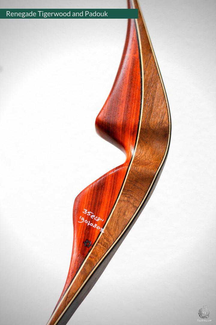 THE RENEGADE BY FAIRBOW, 50 INCH NTN 35@28 TIGERWOOD, PADOUK-Bow-Fairbow-Fairbow