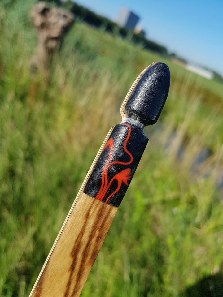 THE VERTEX AFB, 68 INCH NTN, 60 LBS @ 28 INCH ZEBRANO AND ROSEWOOD VENEER-Bow-Fairbow-Fairbow