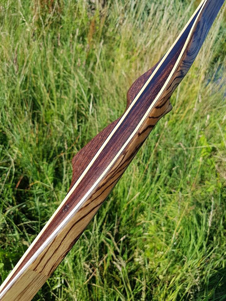 THE VERTEX AFB, 68 INCH NTN, 60 LBS @ 28 INCH ZEBRANO AND ROSEWOOD VENEER-Bow-Fairbow-Fairbow