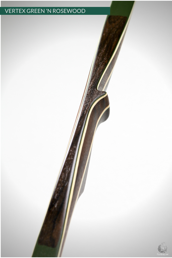 THE VERTEX BOW 68" GREEN 41 LBS @ 28 INCH RH ROSEWOOD-Bow-Fairbow-Fairbow