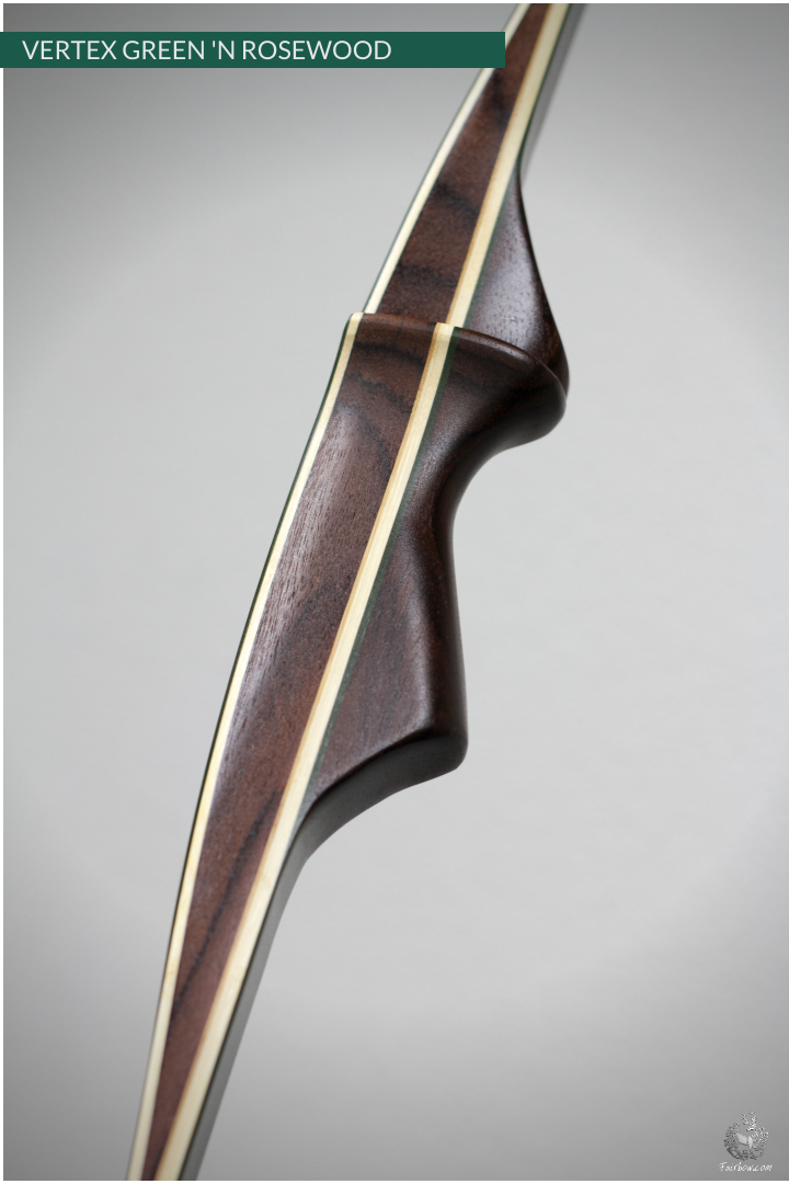 THE VERTEX BOW 68" GREEN 41 LBS @ 28 INCH RH ROSEWOOD-Bow-Fairbow-Fairbow