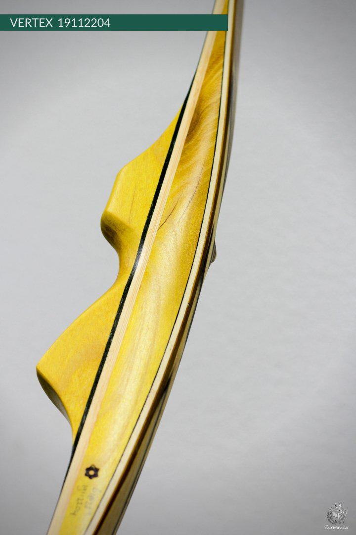 THE VERTEX BOW 68" GREEN BELLY CLEAR BACKING 61 LBS @ 28 INCH RH-Bow-Fairbow-Fairbow