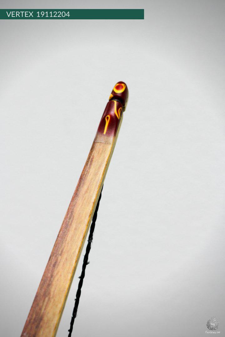 THE VERTEX BOW 68" GREEN BELLY CLEAR BACKING 61 LBS @ 28 INCH RH-Bow-Fairbow-Fairbow