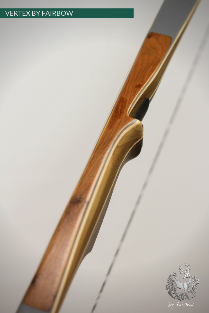 THE VERTEX BOW 68" GREY BELLY AND BACKING 50 LBS @ 28 INCH RH-Bow-Fairbow-Fairbow