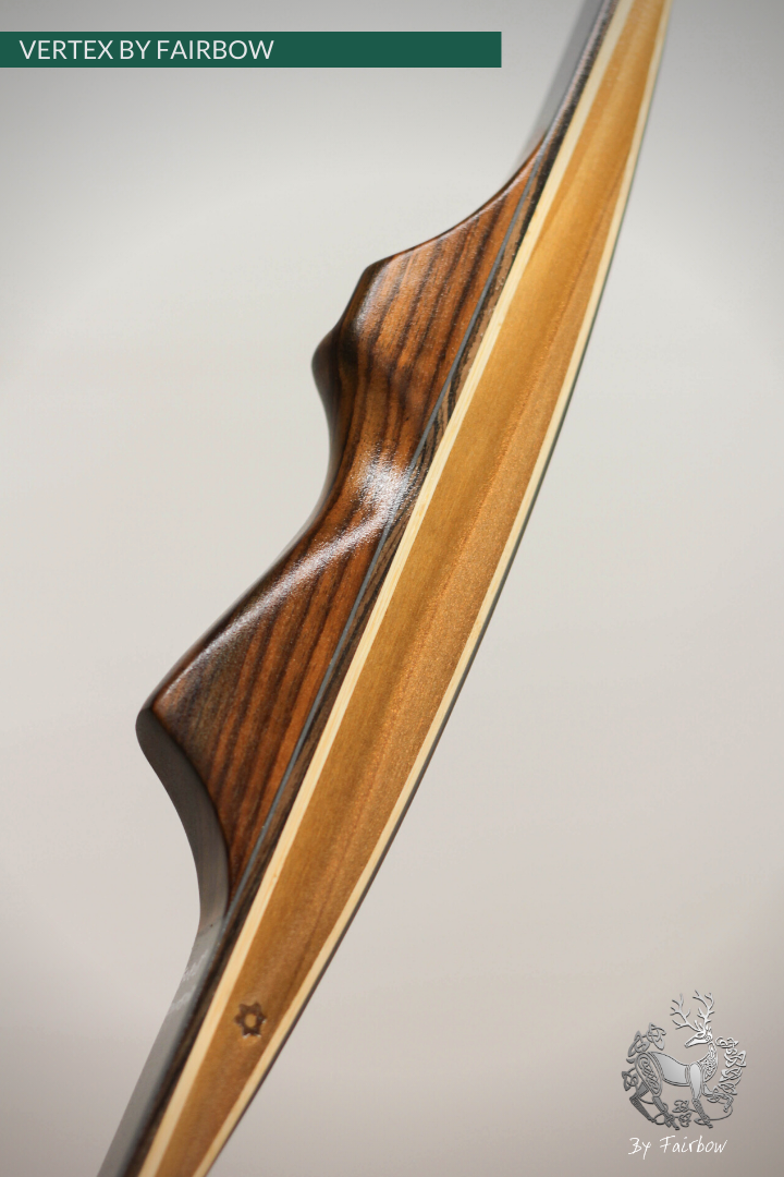 THE VERTEX BOW 68" GREY BELLY AND BACKING 50 LBS @ 28 INCH RH-Bow-Fairbow-Fairbow