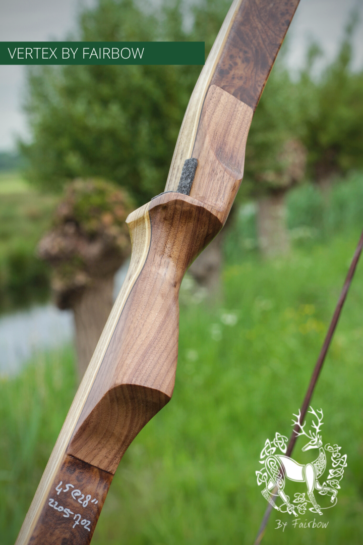 THE VERTEX BOW 68" WALNUT 45 LBS @ 28 INCH RH-Bow-Fairbow-Fairbow