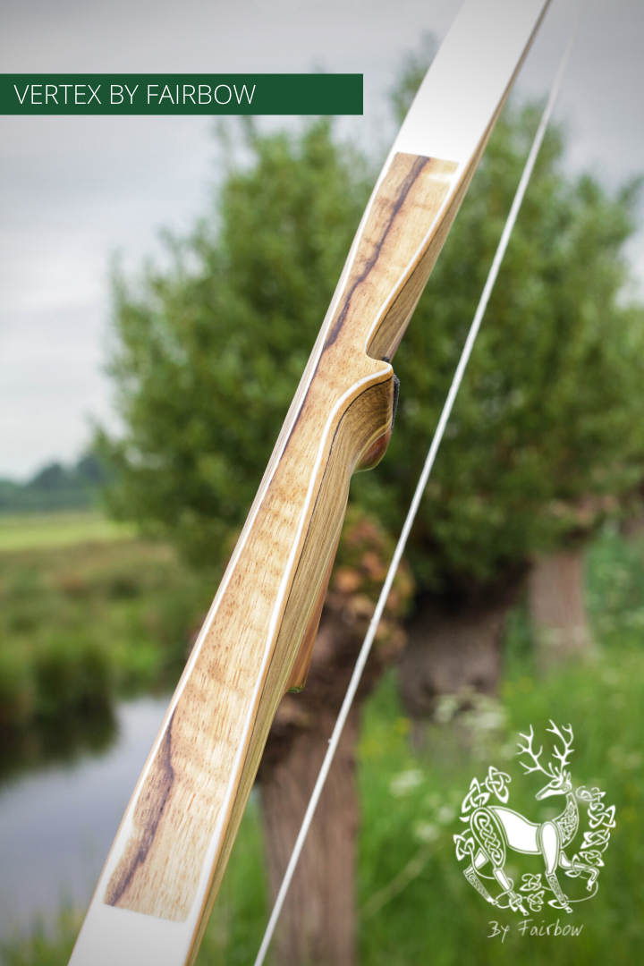 THE VERTEX BOW 68" WHITE 45 LBS @ 28 INCH RH-Bow-Fairbow-Fairbow