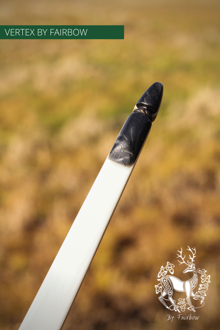 THE VERTEX BOW 68" WHITE 54 LBS @ 28 INCH RH-Bow-Fairbow-Fairbow