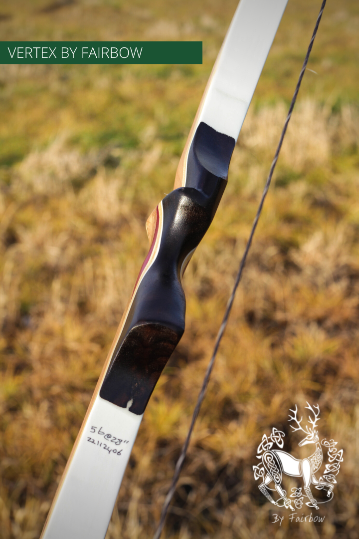 THE VERTEX BOW 68" WHITE 56 LBS @ 28 INCH RH-Bow-Fairbow-Fairbow