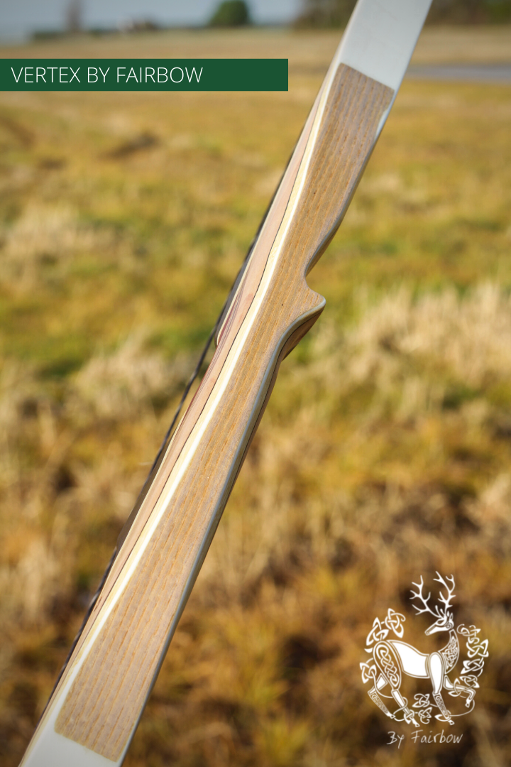 THE VERTEX BOW 68" WHITE 56 LBS @ 28 INCH RH-Bow-Fairbow-Fairbow