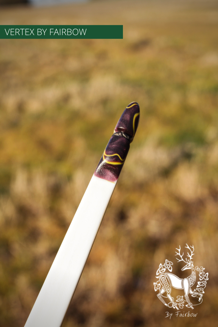 THE VERTEX BOW 68" WHITE 56 LBS @ 28 INCH RH-Bow-Fairbow-Fairbow