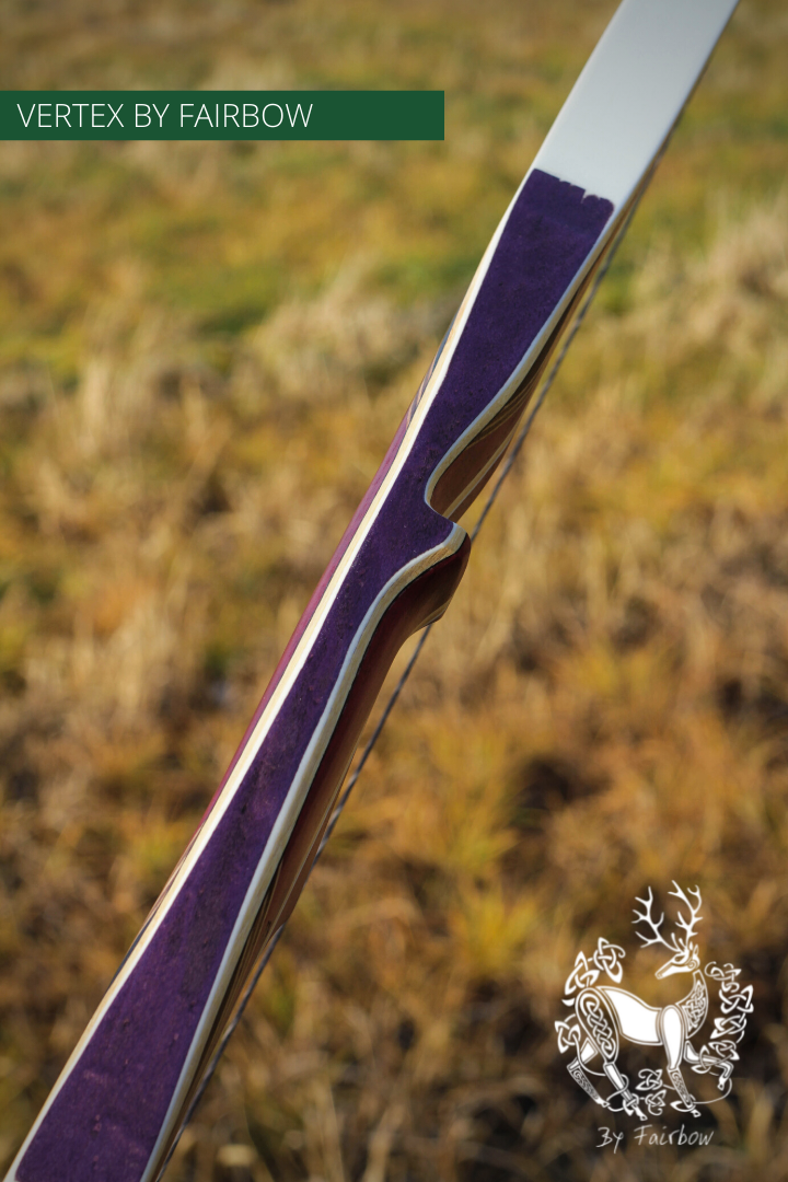 THE VERTEX BOW 68" WHITE 58 LBS @ 28 INCH RH-Bow-Fairbow-Fairbow