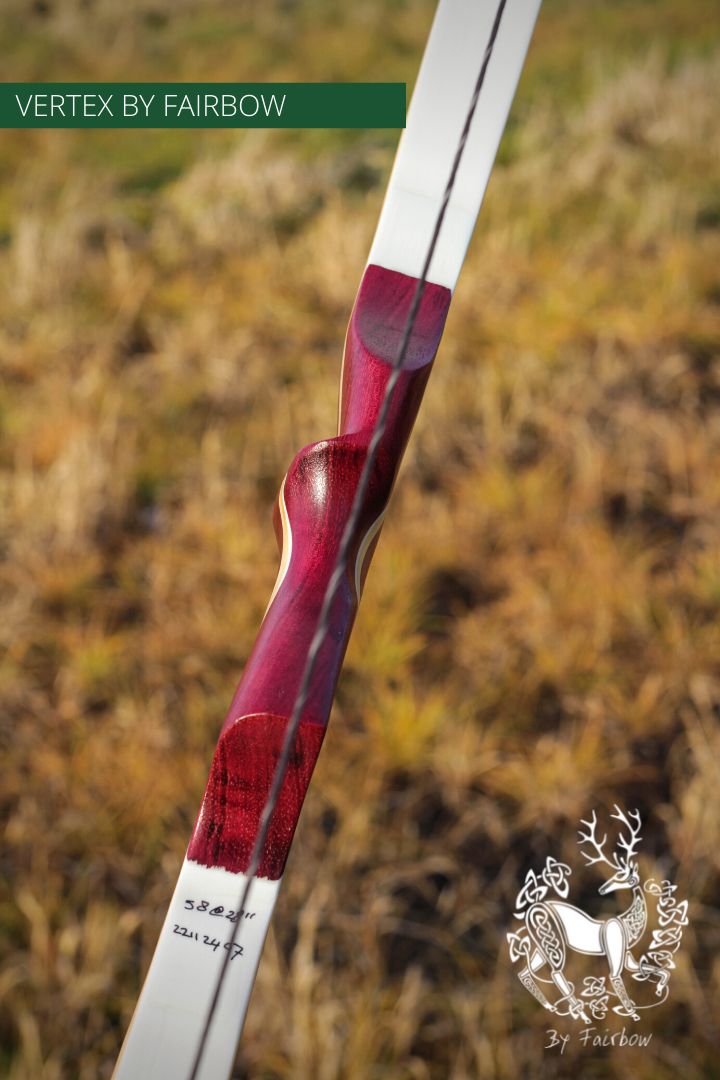 THE VERTEX BOW 68" WHITE 58 LBS @ 28 INCH RH-Bow-Fairbow-Fairbow