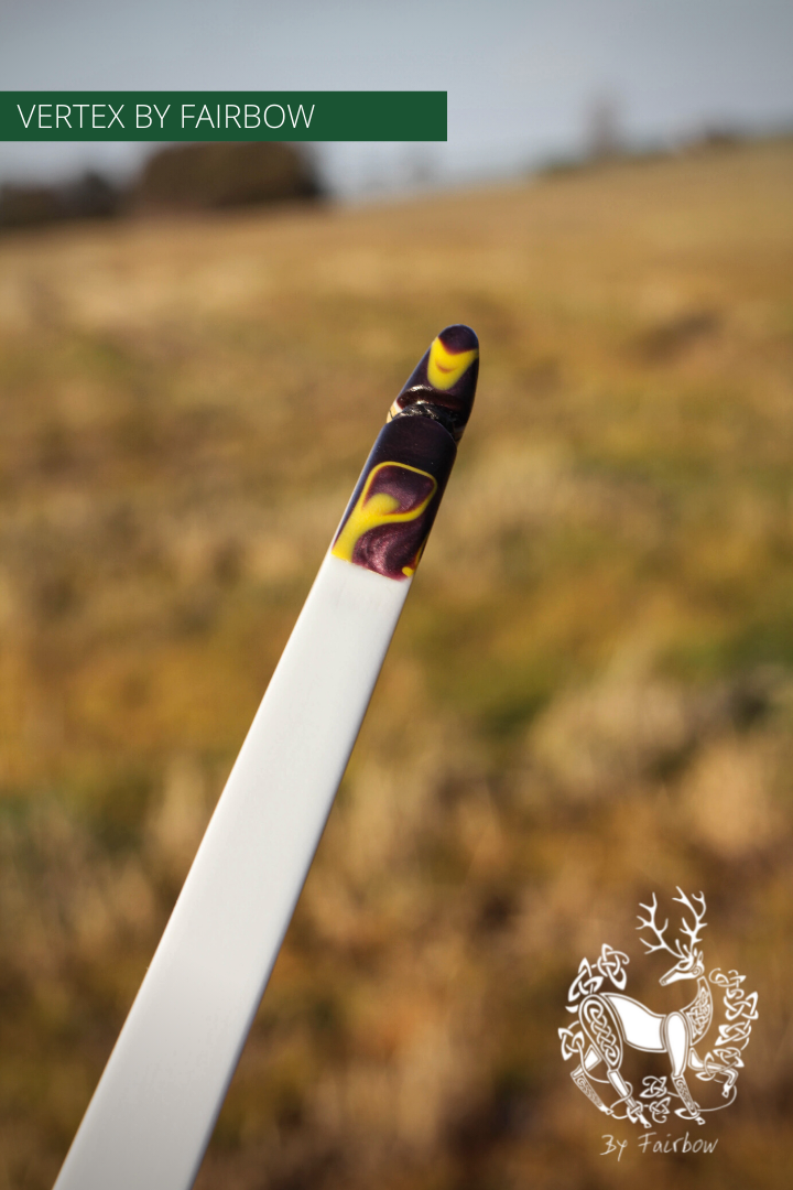 THE VERTEX BOW 68" WHITE 58 LBS @ 28 INCH RH-Bow-Fairbow-Fairbow