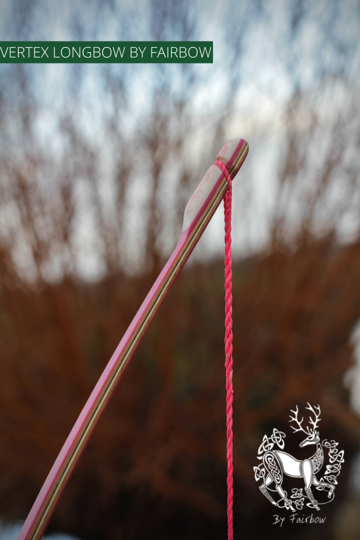 THE VERTEX BOW R-D 64" BLACK LIMBA, BAMBOO-GLASS 33 LBS @ 28 INCH RH-Bow-Fairbow-Fairbow