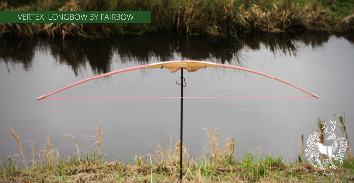 THE VERTEX BOW R-D 64" BLACK LIMBA, BAMBOO-GLASS 33 LBS @ 28 INCH RH-Bow-Fairbow-Fairbow