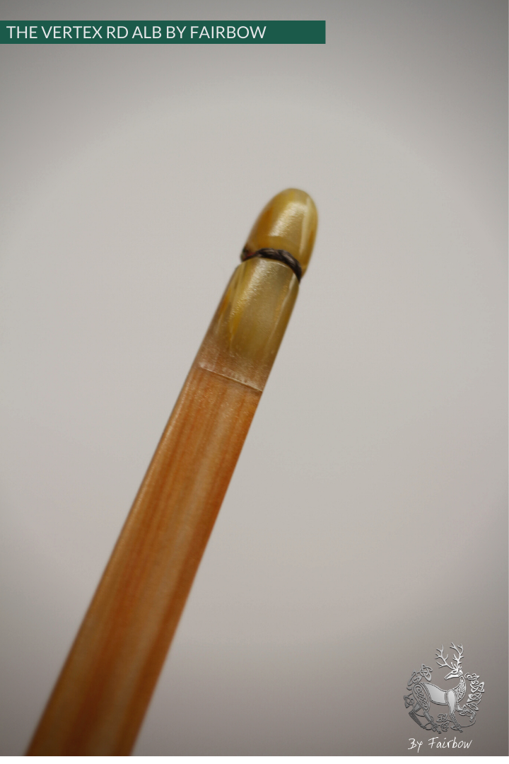 THE VERTEX BOW R-D 64" BLACK LIMBA, BAMBOO-GLASS 36 LBS @ 28 INCH RH-Bow-Fairbow-Fairbow