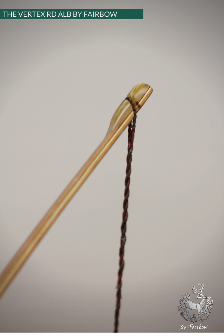 THE VERTEX BOW R-D 64" BLACK LIMBA, BAMBOO-GLASS 36 LBS @ 28 INCH RH-Bow-Fairbow-Fairbow