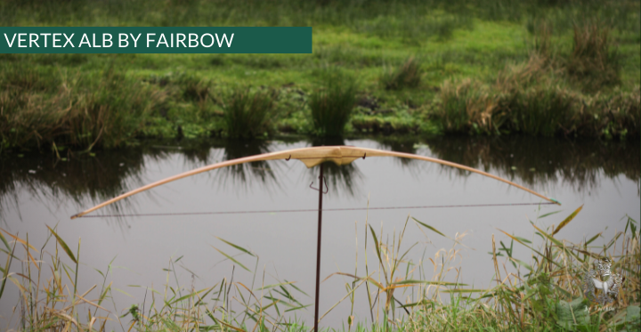 THE VERTEX BOW R-D 64" BLACK LIMBA, BAMBOO-GLASS 38 LBS @ 28 INCH RH-Bow-Fairbow-Fairbow