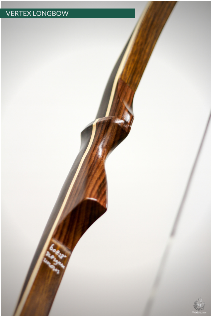THE VERTEX BOW R-D 64" ROSEWOOD, BAMBOO-GLASS 60 LBS @ 28 INCH RH-Bow-Fairbow-Fairbow