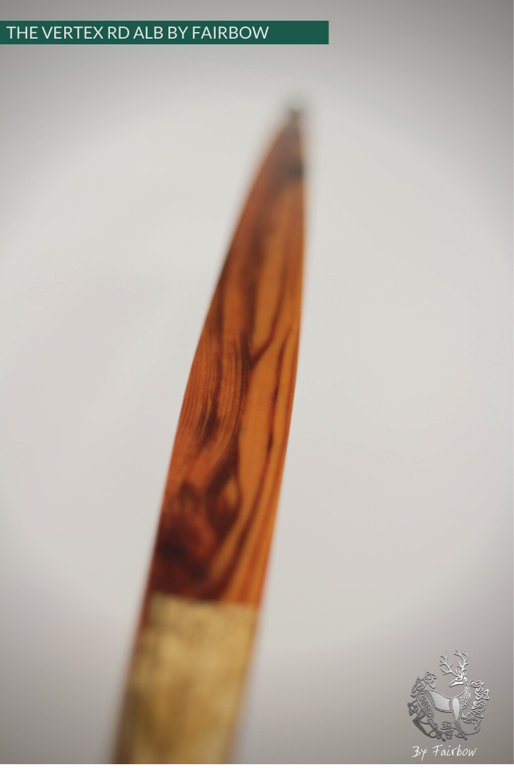 THE VERTEX BOW R-D 68" BLACK LIMBA, BAMBOO-GLASS 27 LBS @ 28 INCH RH-Bow-Fairbow-Fairbow