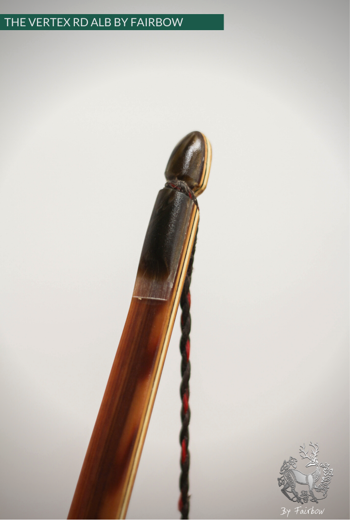 THE VERTEX BOW R-D 68" BLACK LIMBA, BAMBOO-GLASS 27 LBS @ 28 INCH RH-Bow-Fairbow-Fairbow