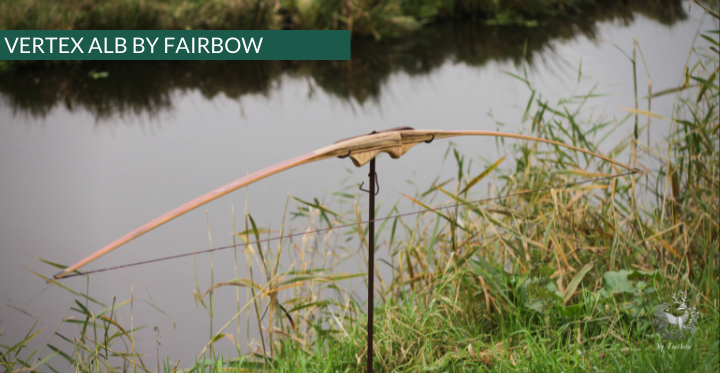 THE VERTEX BOW R-D 68" BLACK LIMBA, BAMBOO-GLASS 27 LBS @ 28 INCH RH-Bow-Fairbow-Fairbow