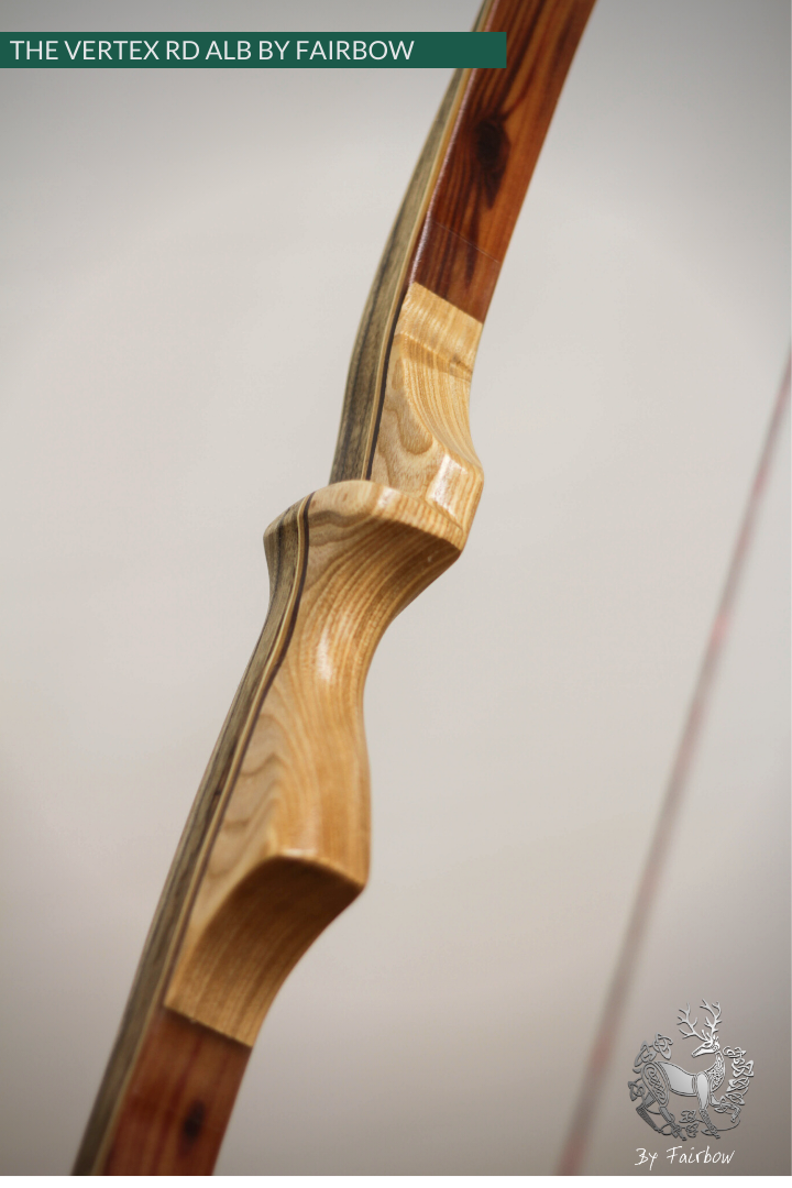 THE VERTEX BOW R-D 68" BLACK LIMBA, BAMBOO-GLASS 27 LBS @ 28 INCH RH-Bow-Fairbow-Fairbow