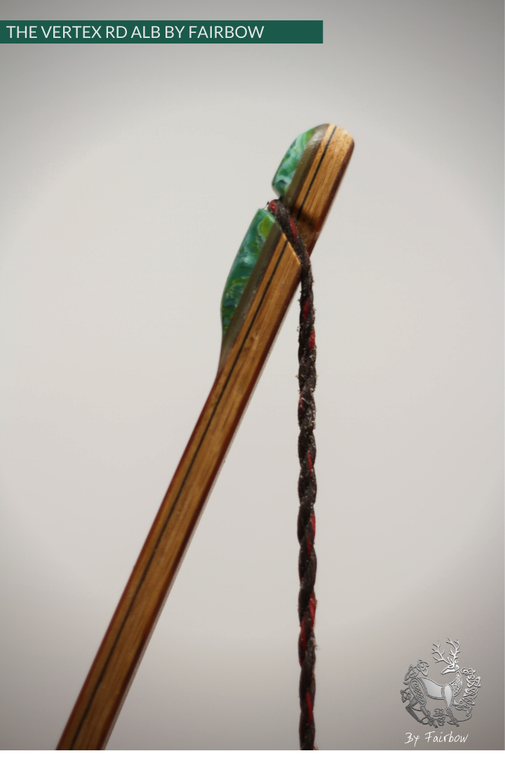 THE VERTEX BOW R-D 68" BLACK LIMBA, BAMBOO-GLASS 46 LBS @ 28 INCH RH-Bow-Fairbow-Fairbow