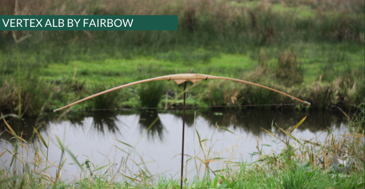 THE VERTEX BOW R-D 68" BLACK LIMBA, BAMBOO-GLASS 46 LBS @ 28 INCH RH-Bow-Fairbow-Fairbow