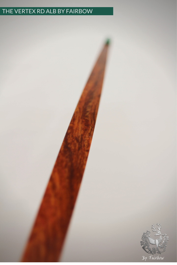 THE VERTEX BOW R-D 68" BLACK LIMBA, BAMBOO-GLASS 46 LBS @ 28 INCH RH-Bow-Fairbow-Fairbow