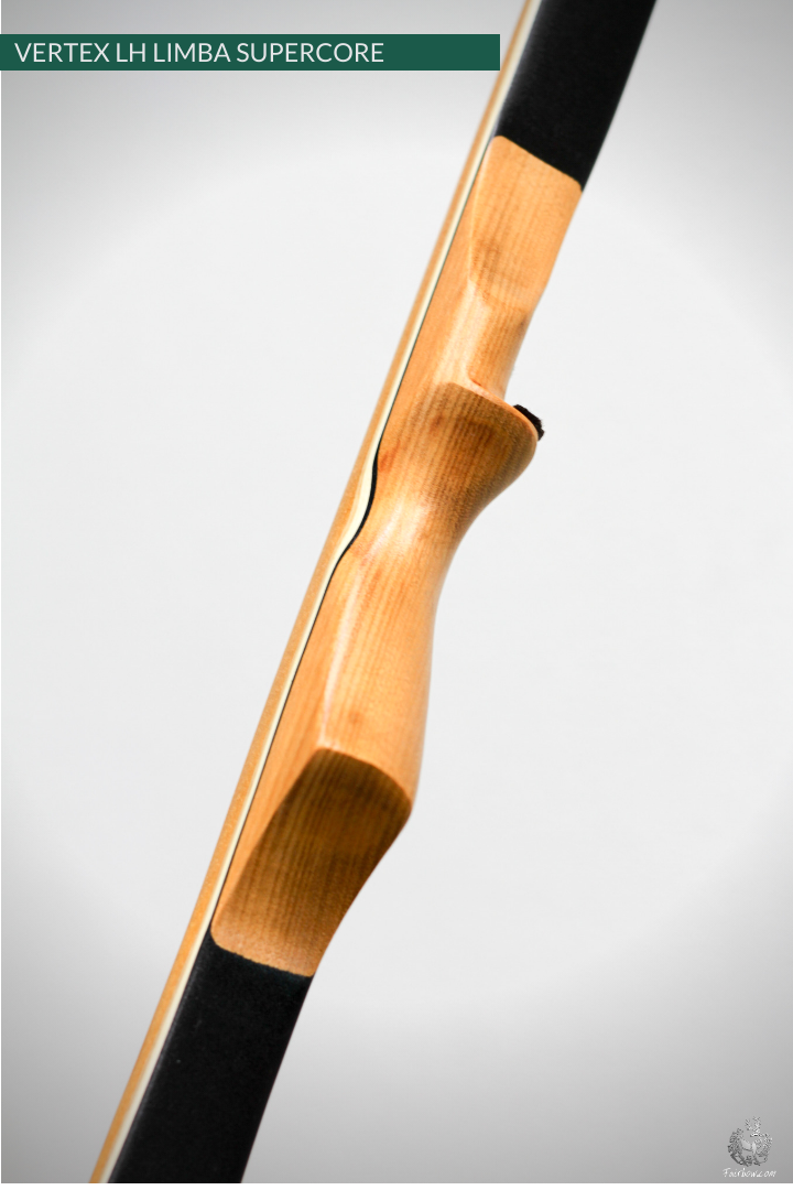 THE VERTEX BOW R-D 68" LIMBA AND BLACK, BAMBOO-GLASS 47 LBS @ 28 INCH LH-Bow-Fairbow-Fairbow