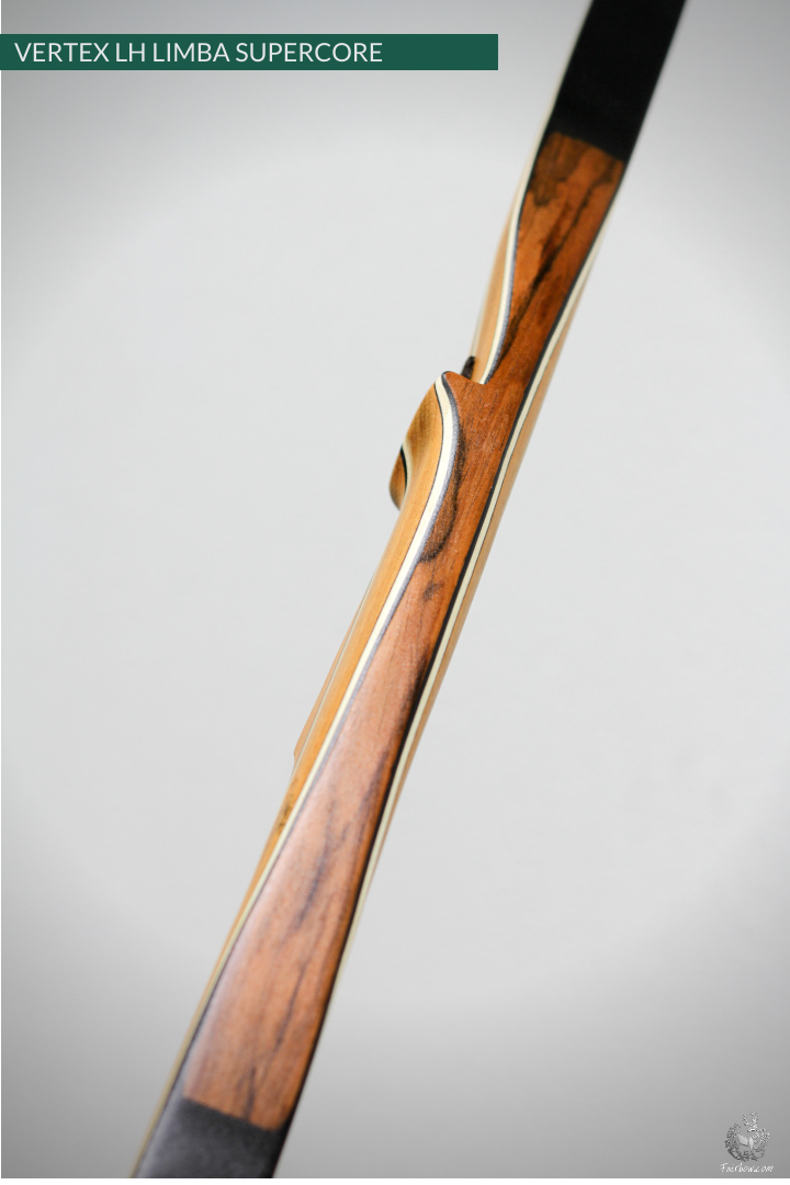 THE VERTEX BOW R-D 68" LIMBA AND BLACK, BAMBOO-GLASS 47 LBS @ 28 INCH LH-Bow-Fairbow-Fairbow