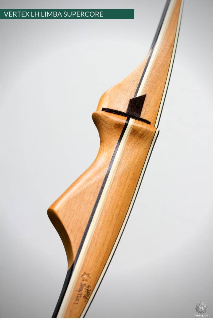 THE VERTEX BOW R-D 68" LIMBA AND BLACK, BAMBOO-GLASS 47 LBS @ 28 INCH LH-Bow-Fairbow-Fairbow