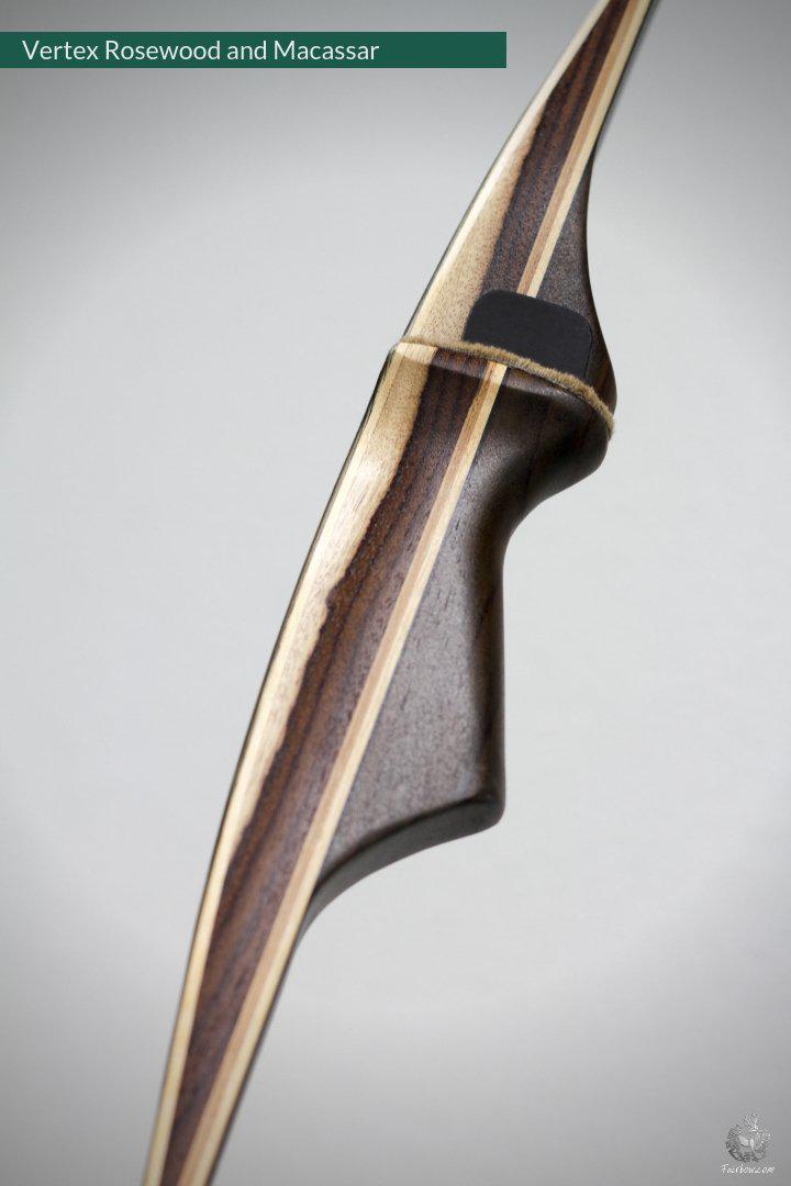 THE VERTEX BOW R-D 68" ROSEWOOD AND BLACK BAMBOO-GLASS 44 LBS @ 28 INCH RH-Bow-Fairbow-Fairbow
