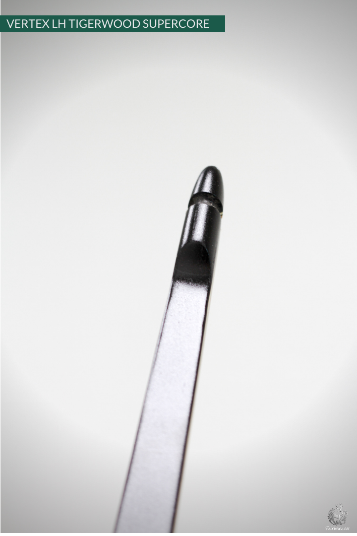 THE VERTEX BOW R-D 68" TIGERWOOD AND BLACK, BAMBOO-GLASS 35 LBS @ 28 INCH LH-Bow-Fairbow-Fairbow