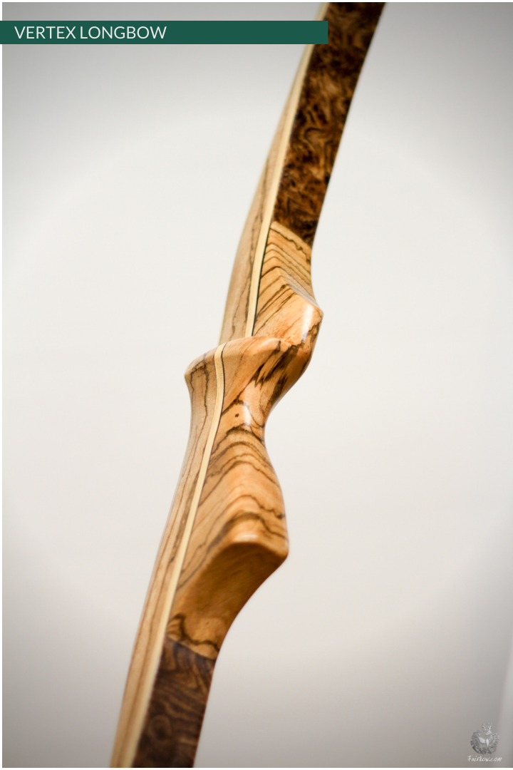 THE VERTEX BOW R-D 68" ZEBRANO, BAMBOO-GLASS 45 LBS @ 28 INCH RH-Bow-Fairbow-Fairbow