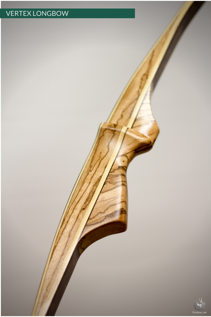 THE VERTEX BOW R-D 68" ZEBRANO, BAMBOO-GLASS 45 LBS @ 28 INCH RH-Bow-Fairbow-Fairbow