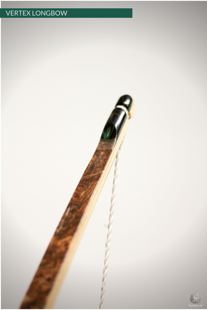 THE VERTEX BOW R-D 68" ZEBRANO, BAMBOO-GLASS 45 LBS @ 28 INCH RH-Bow-Fairbow-Fairbow