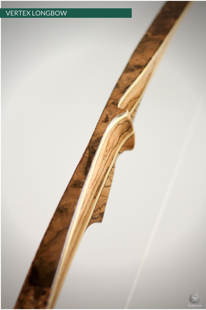 THE VERTEX BOW R-D 68" ZEBRANO, BAMBOO-GLASS 45 LBS @ 28 INCH RH-Bow-Fairbow-Fairbow