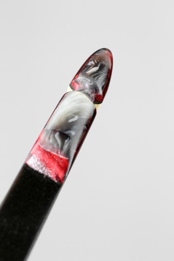 THE VERTEX R-D 68" BOW PURPER AND BLACK, BAMBOO-GLASS 36 LBS @ 28 INCH RH-Bow-Fairbow-Fairbow