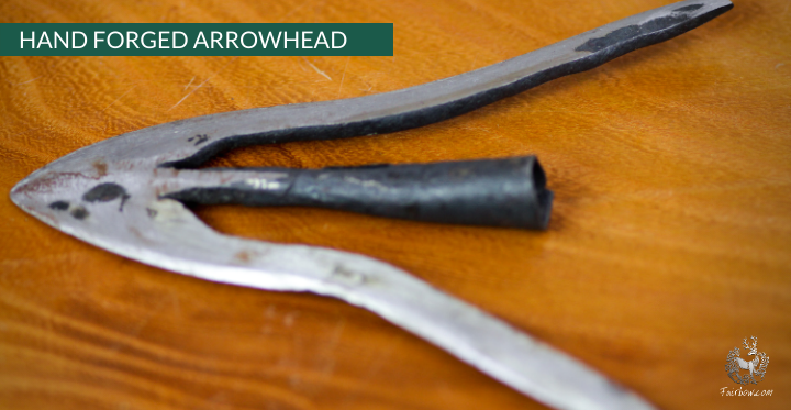 TYPE 16 HUNTING ARROWHEAD 12.5 MM HAND FORGED SWALLOWTAIL-arrow point-Fairbow-Fairbow