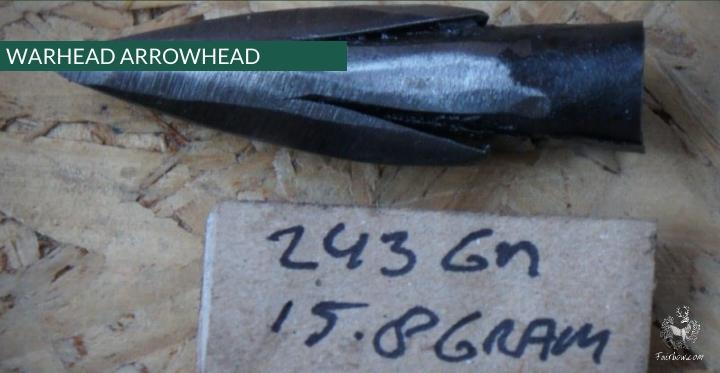 TYPE 16 WARHEAD ARROWHEAD 11 MM HAND FORGED-arrow point-Fairbow-Fairbow