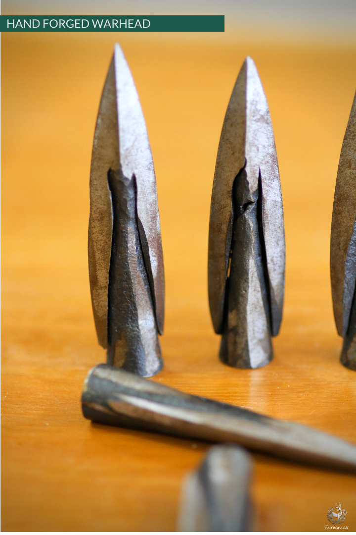 TYPE 16 WARHEAD ARROWHEAD 12.5 MM HAND FORGED-arrow point-Fairbow-Fairbow