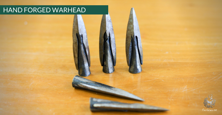 TYPE 16 WARHEAD ARROWHEAD 12.5 MM HAND FORGED-arrow point-Fairbow-Fairbow