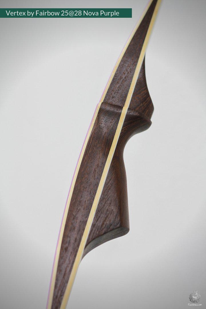 VERTEX, 25 LBS REFLEX DEFLEX AMERICAN LONGBOW, PANGAPANGA-WOOD AND BAMBOO, NOVA PURPLE-Bow-Fairbow-Fairbow
