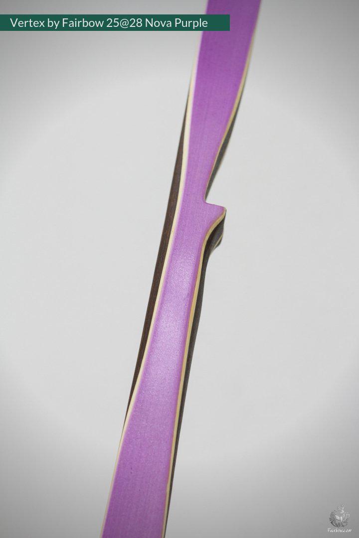 VERTEX, 25 LBS REFLEX DEFLEX AMERICAN LONGBOW, PANGAPANGA-WOOD AND BAMBOO, NOVA PURPLE-Bow-Fairbow-Fairbow